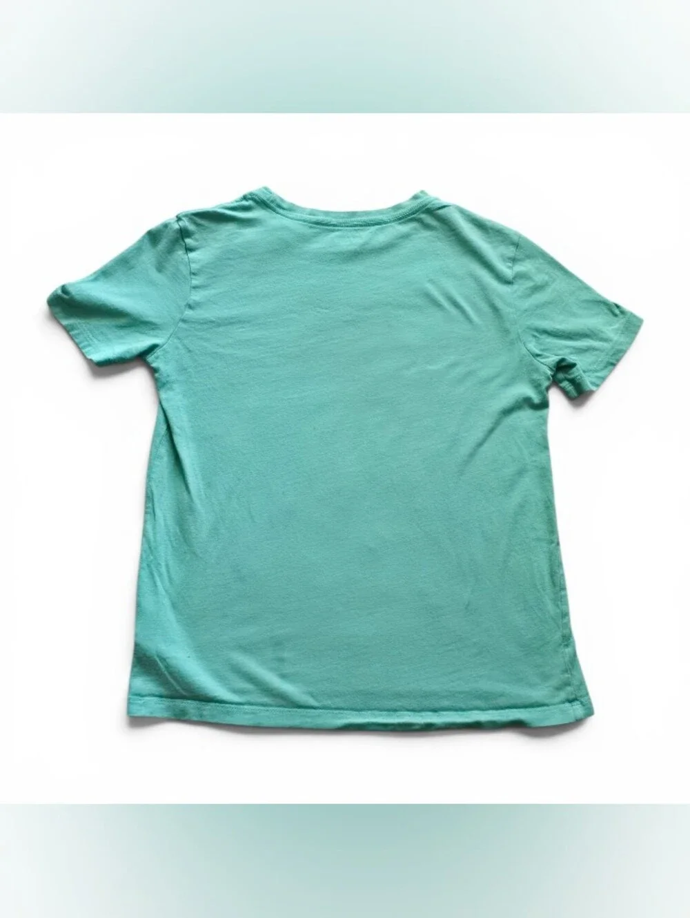 Old Navy Kids Minecraft Creeper Graphic T-Shirt Mint Teal Green Large 10-12